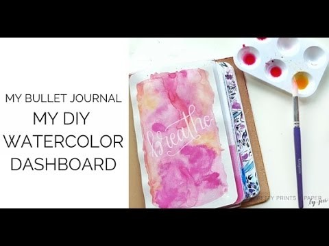 How to: DIY Watercolor Dashboard