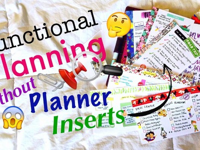How to do Functional Planning without Planner Inserts \\ DIY Personal Planner Tutorial