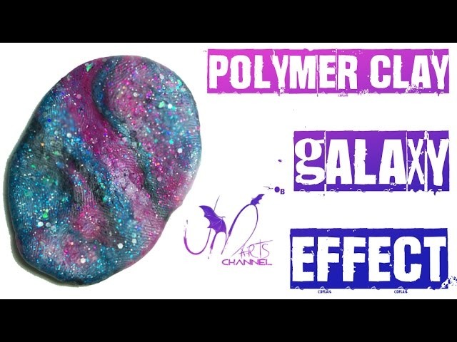 How to do Galaxy Effect with Polymer Clay - Fimo Tutorial - DIY