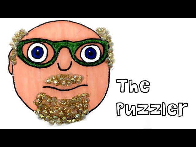 How to draw The Puzzler from The Numberjacks - DIY Glitter and Rhinestone Craft Tutorial
