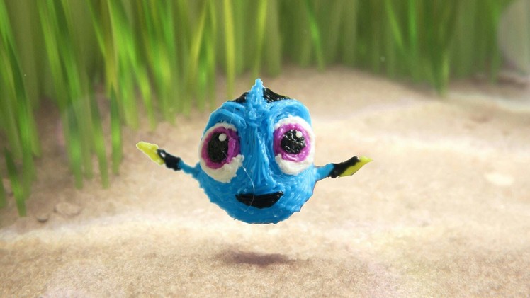 How to make a  baby dory (Finding dory)- 3D Pen Art.DIY-The Future Pen