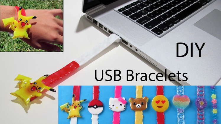 How To Make A Pikachu USB Bracelet.Keychains.Backpack Tag– DIY School Supplies in Pokemon Go Style