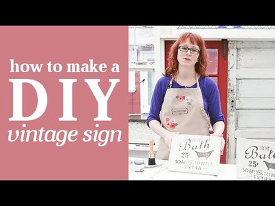 How To Make a Sign | DIY Stenciling Tutorial for Making Wooden Signs