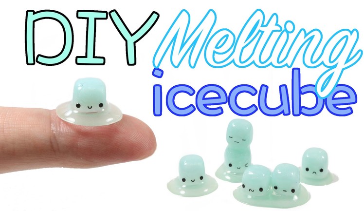 How to make DIY Melting Ice Cubes Clay Resin Tutorial