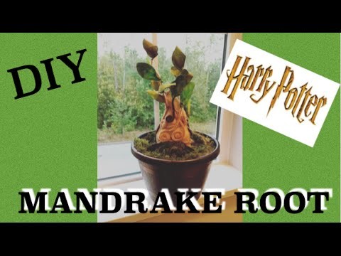 How to make  Harry Potter Mandrake Baby - DIY Harry Potter Tutorial. Super fun Harry Potter craft