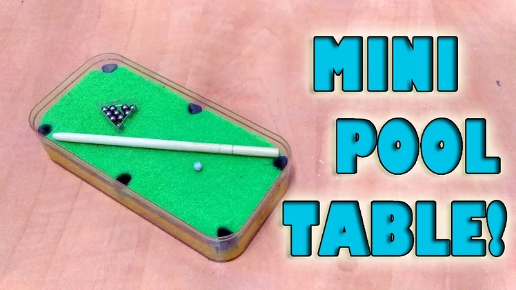 How To Make Mini Pool Table Set! |DIY| 2016