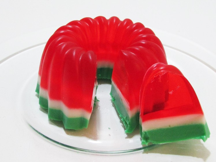 How to Make Watermelon Jelly Gummy Fun & Easy DIY Homemade Jello Pudding Dessert