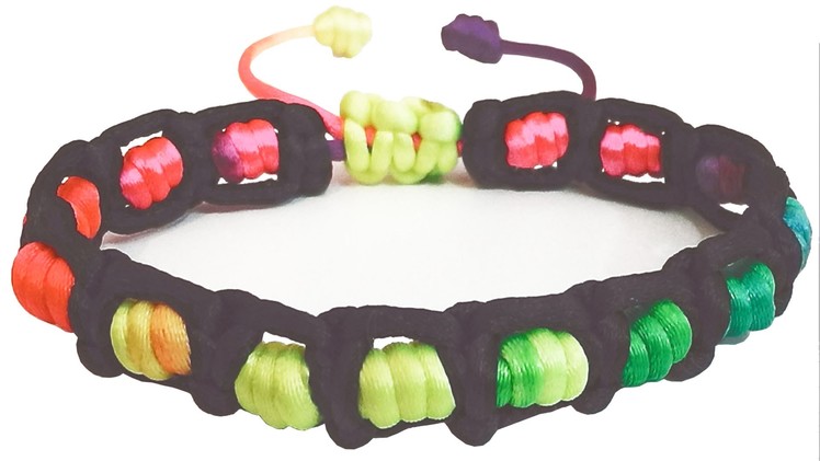 Macrame bracelets designs olga crafts diy FRANCISCAN's knot and square knot bracelet tutorial