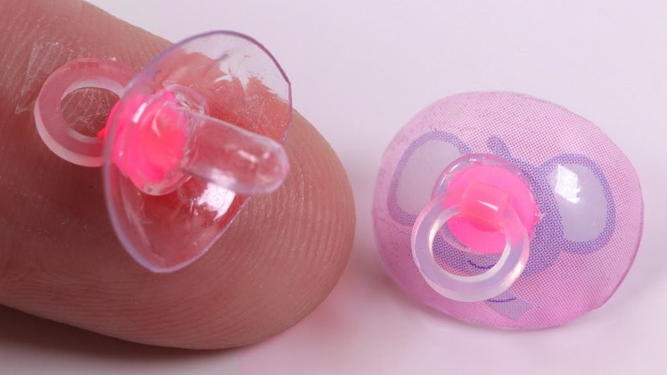 Miniature [realistic] Pacifier DIY  ~ for a baby doll