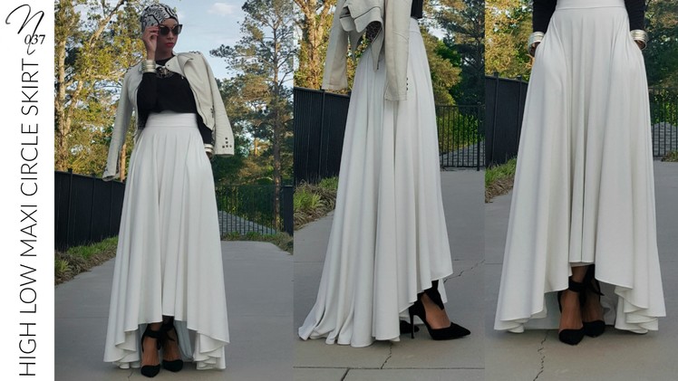 Nadira037 | DIY | High Low Maxi Circle Skirt Tutorial