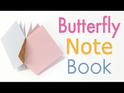 Origami Paper Butterfly Note Book (Notebook) DIY【Square paper】 - Origami Kawaii〔#146〕