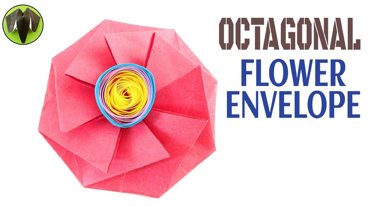 Origami Tutorial to make Paper "Octagonal Flower Envelope" | Handmade | DIY.
