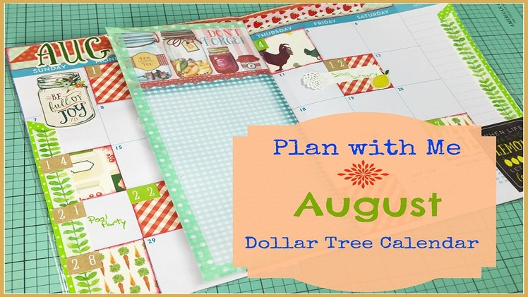 Plan with me in my DIY Dollar Tree Planner - August