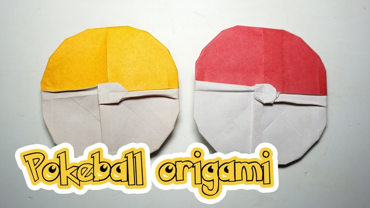POKEMON - Easy origami Pokeball tutorial - DIY (Henry Phạm)