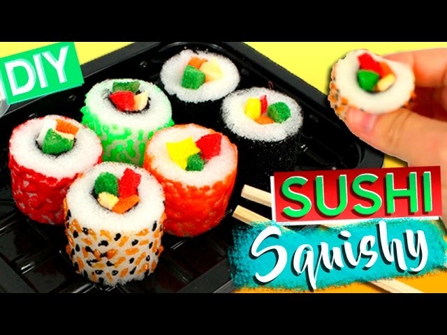 SUSHI Squishy DIY * How to make Sushi SQUISHIES