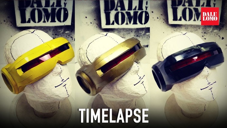 Timelapse - Making XMen Cyclops Visor | Dali DIY (for those who are too busy to watch slow video)