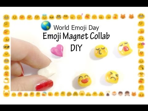 Tutorial: DIY Emoji Day Collab Magnets - FIMO Polymer Clay 