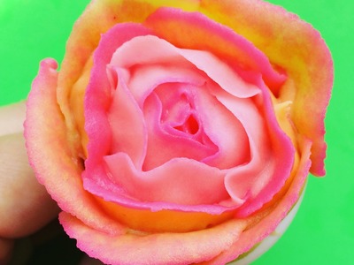 Tutorial How to make rose from  korean bean paste DIY