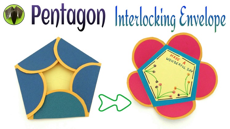 Tutorial to make your own "Pentagon Interlocking Envelope | Greeting Card" | DIY | Handmade|