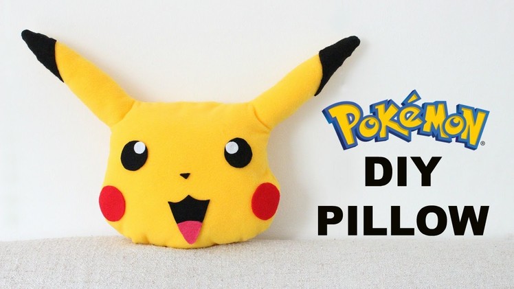 WHERE'S PIKACHU NOW?? DIY Pikachu Pillow | Pokemon Pillow | Fun & Easy | Jtru