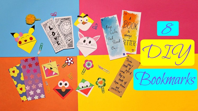 8 Cute DIY Bookmarks - Back to School