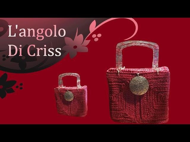 Bauletto all'uncinetto su rete - bolso crochet en la red - crochet bag with the grid