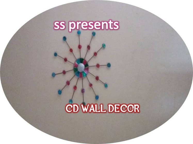 Best out of the waste Recycled cd wall decor & diy room decoration idea