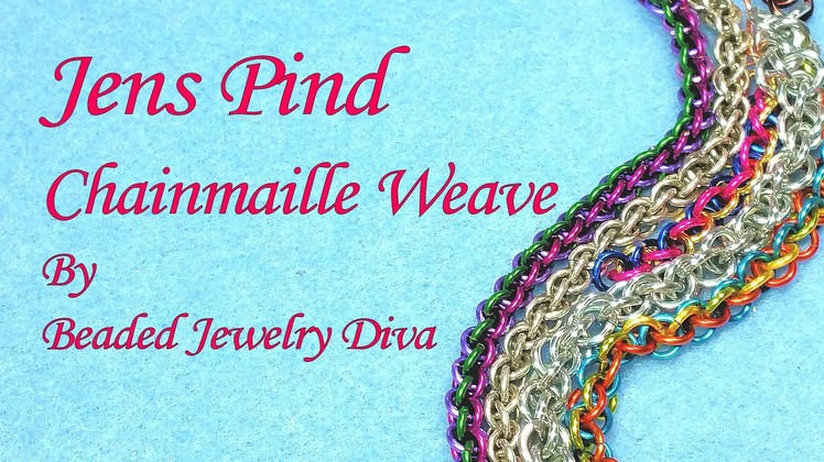 Chain Maille Tutorial   How to Make Jens Pind Chainmail Weave