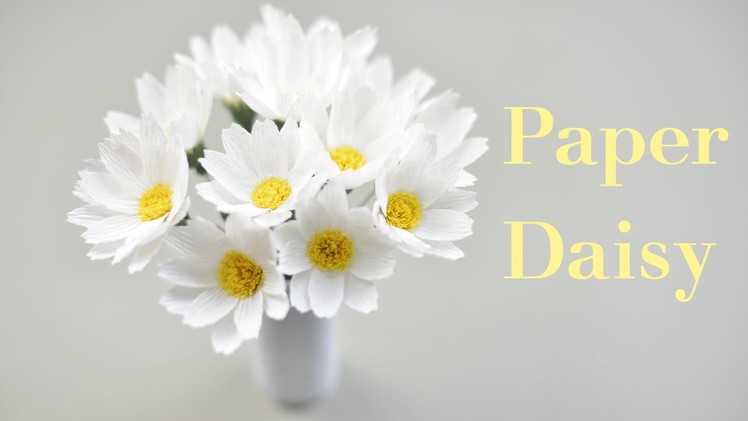 Crepe Paper Daisy Tutorial | Paper flower | Creative DIY