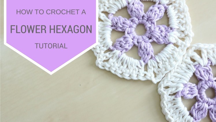 CROCHET: How to crochet a Flower Hexagon | Bella Coco