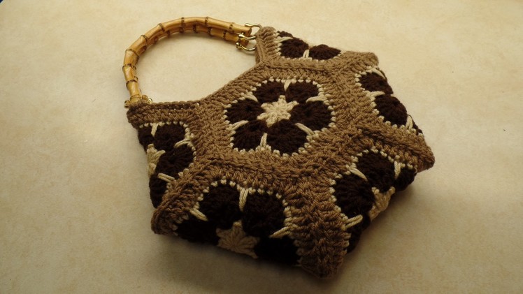 CROCHET How To #Crochet African Flower Hexagon Handbag Purse #TUTORIAL  #325