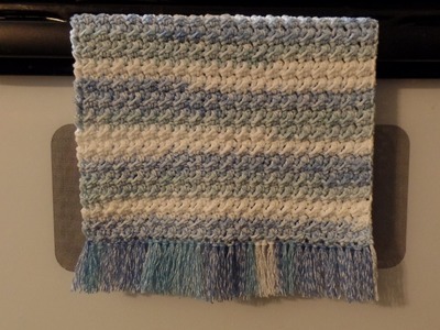 CROCHET #How To #Crochet Cotton Moss Stitch  Dish Towel Hand Towel #TUTORIAL #328