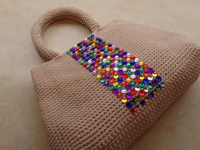 CROCHET How To #Crochet Easy Handbag Purse with Nylon Thread #TUTORIAL #324