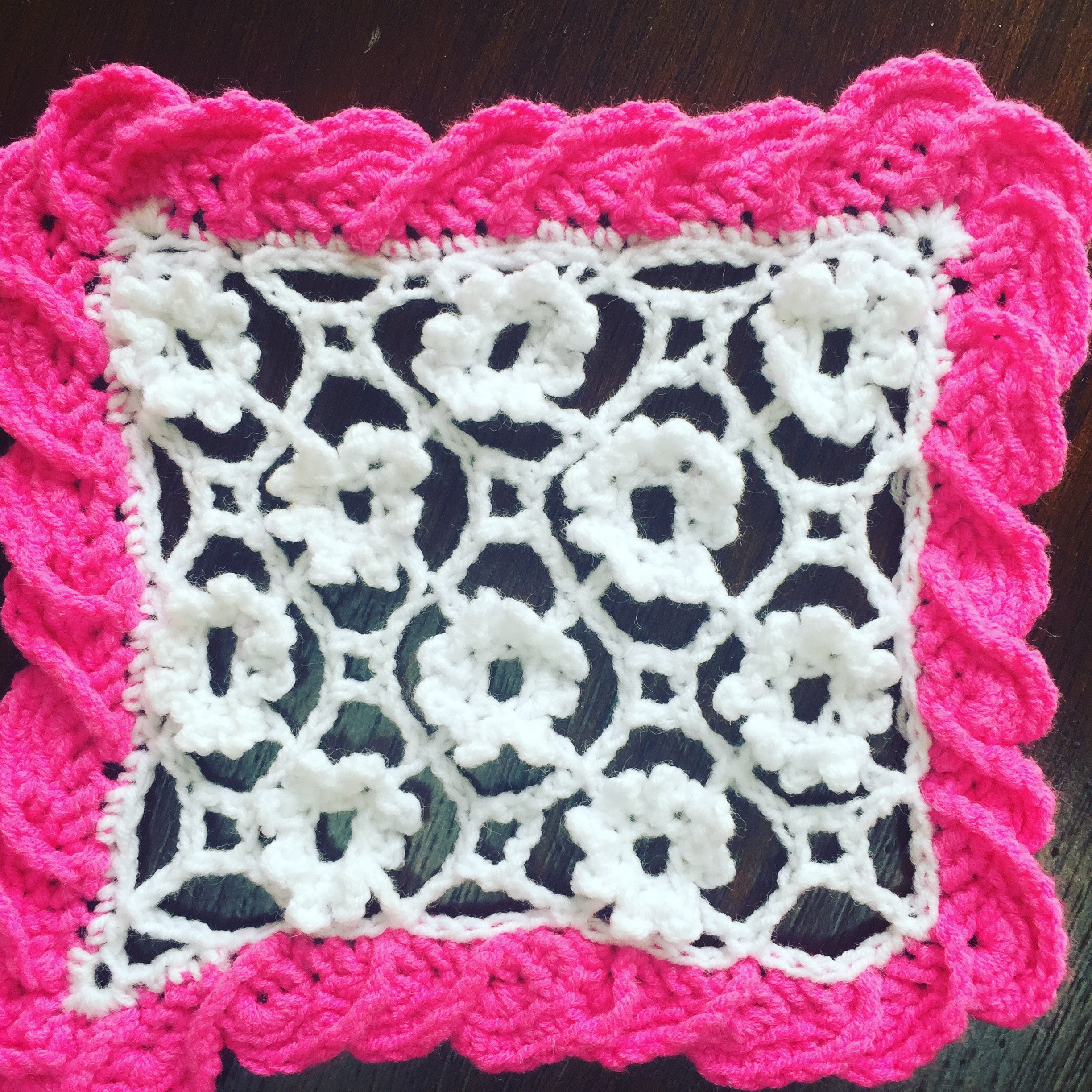 Crochet lace pattern irish crochet filling stitch 3