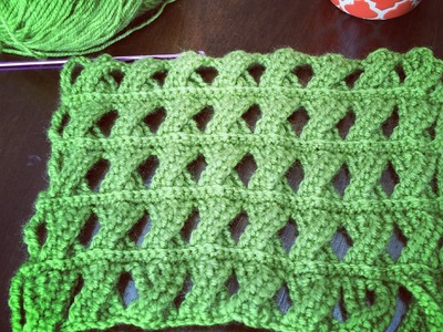 Crochet Pattern - Cable Crochet Stitch - Tunisian Crochet