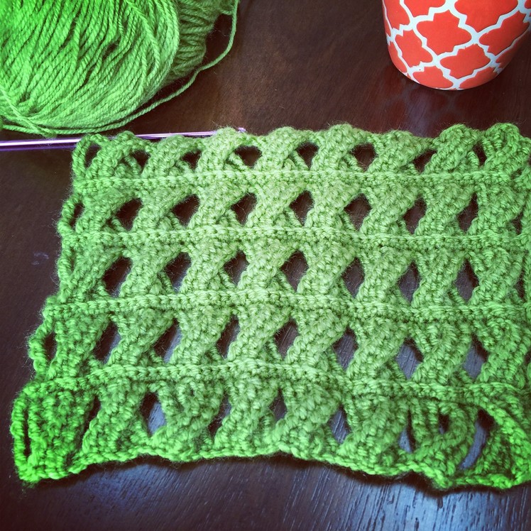 Crochet Pattern - Cable Crochet Stitch - Tunisian Crochet