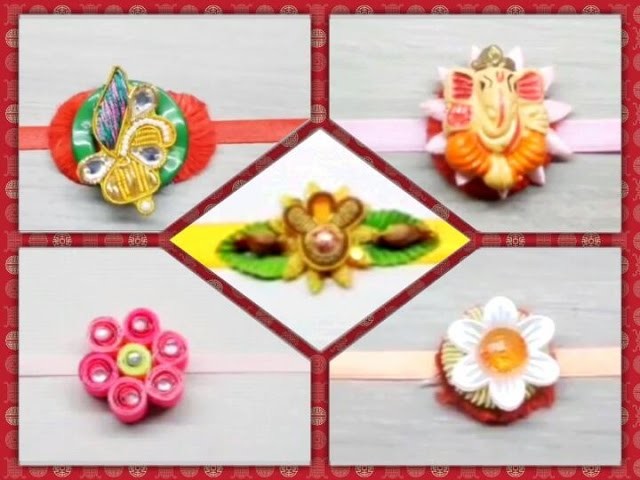 DIY 5 Easy to Make Rakhi for Raksha Bandhan. How to Make Rakhi at Home. 5 Beautiful Rakhi Designs.