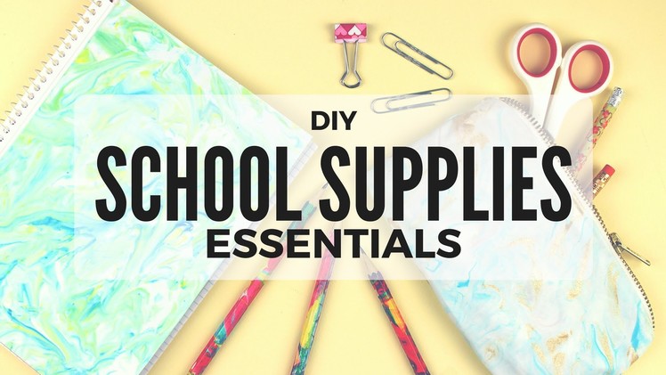 DIY: Back to School Supplies Essentials | Notebooks, Pencils, Pencil Case | Cutify DIY #6