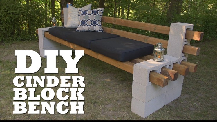 DIY Cinder Block Bench