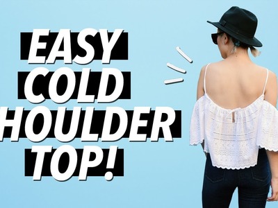 DIY Cold Shoulder. Off the Shoulder Top (Easy!)