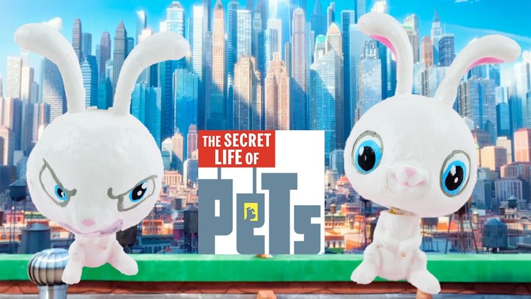 DIY Cute and Angry Face Snowball Custom Tutorial - The Secret Life of Pets