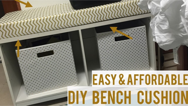 DIY Easy  Bench Cushion | Under $40!!!