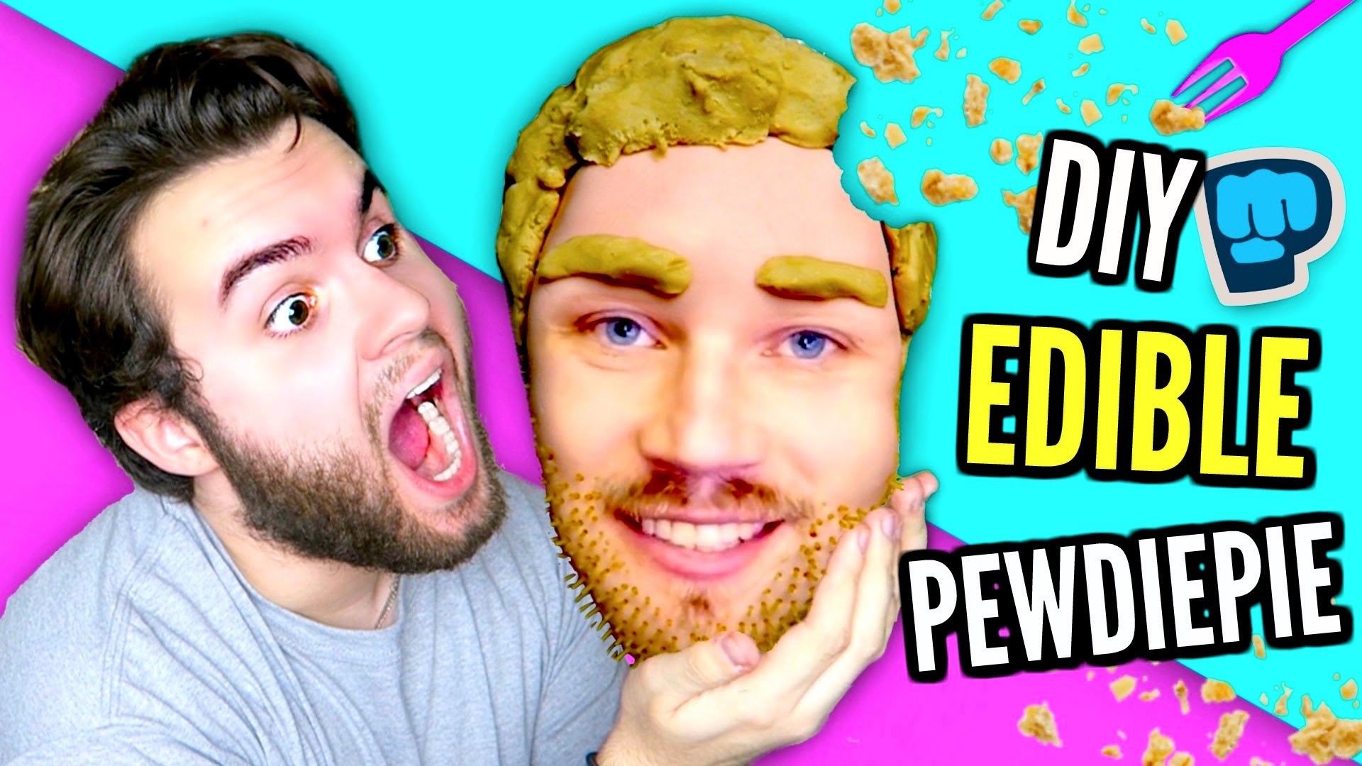 DIY Edible PewDiePie!, How To Make Felix Kjellberg CAKE, EAT Youtubers!