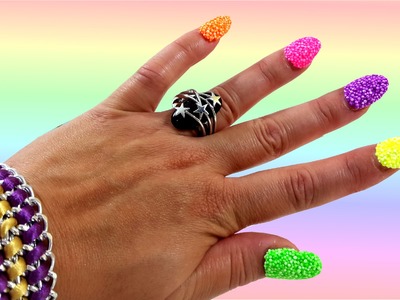 DIY Foam Clay Rainbow Nails ! Creative & Funny