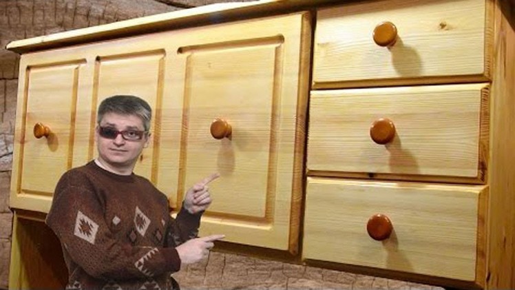 DIY. Homemade wooden secretaire for child