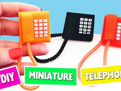 DIY | How to make miniature phone- Ver 1 - simplekidscrafts
