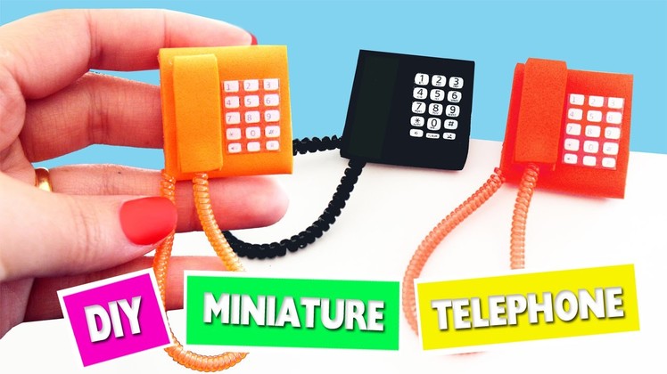 DIY | How to make miniature phone- Ver 1 - simplekidscrafts