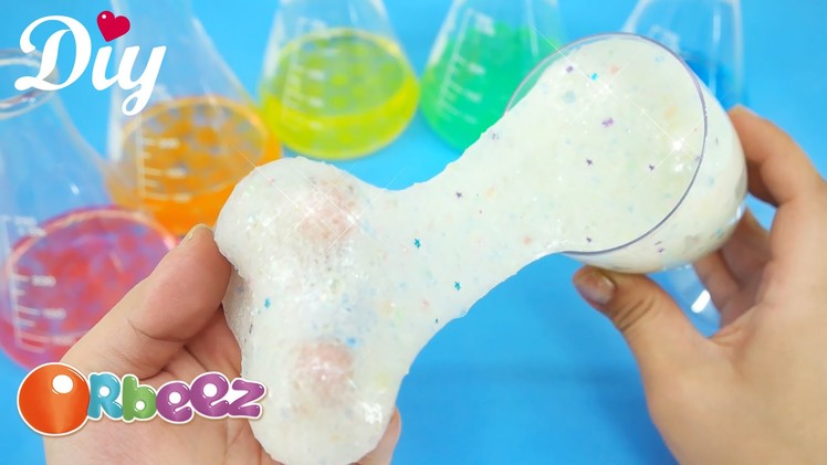 DIY How to make Orbeez Crush Slime - Without Borax