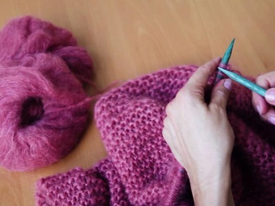 DIY Ingenua: Easy Garter Stitch Poncho Knitting Pattern