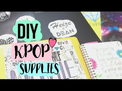 DIY KPop School Supplies♡(BTS,GOT7, EXO, and more!) | Michelletrbl